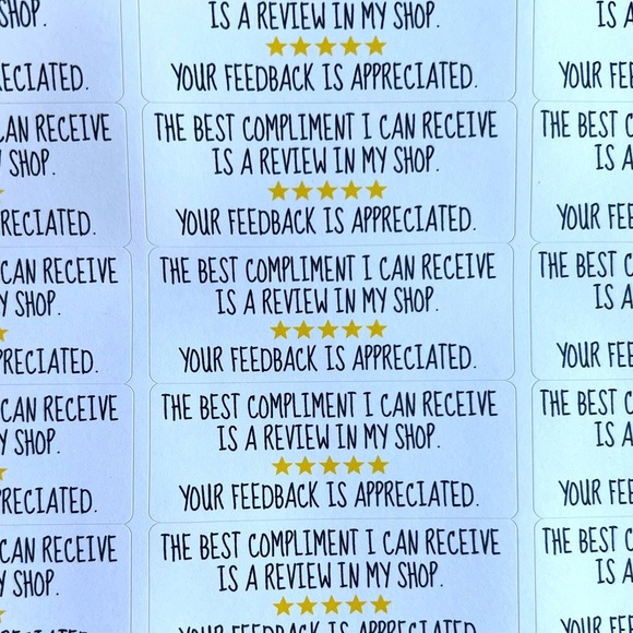90. BEST COMPLIMENT STICKERS - Picture 2 of 2